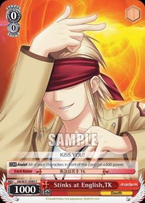 Stinks at English, TK