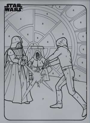 Darth Vader, Luke Skywalker and Emperor Palpatine