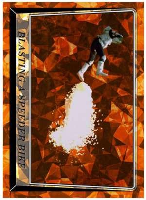 Blasting a Speeder Bike