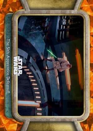 The Sith Apprentice Defeated!