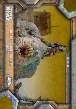 Boba Fett Rides His New Rancor - Tatooine