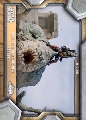 Boba Fett Rides His New Rancor - Tatooine