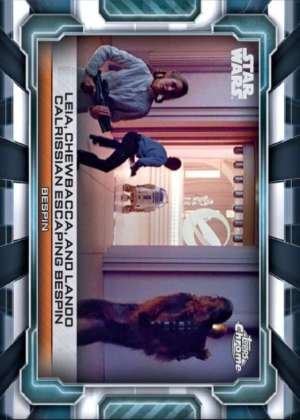Leia, Chewbacca, and Lando Calrissian Escaping Bespin – Bespin