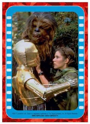 Princess Leia, Chewbacca and C-3PO