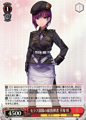 Saki Tezuka, Commander of the Seraph Units