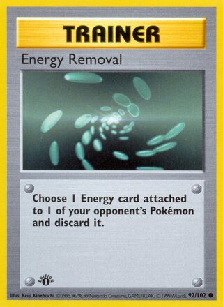 Energy Removal