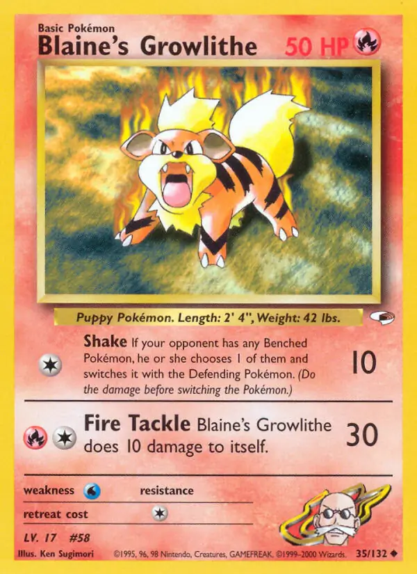 Blaine's Growlithe