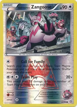 Team Magma's Zangoose