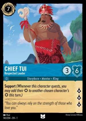 Chief Tui – Respected Leader