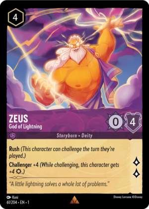 Zeus God of Lightning