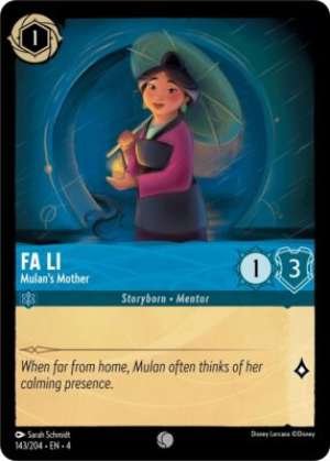 Fa Li – Mulan’s Mother