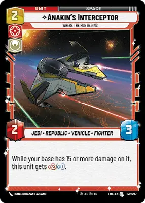 Anakin's Interceptor, Where the Fun Begins
