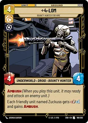 4-LOM, Bounty Hunter for Hire