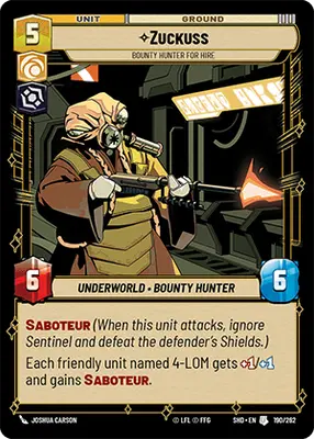 Zuckuss, Bounty Hunter for Hire