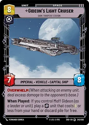 Gideon's Light Cruiser, Dark Troopers' Station