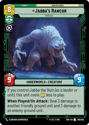 Jabba's Rancor, Pateesa