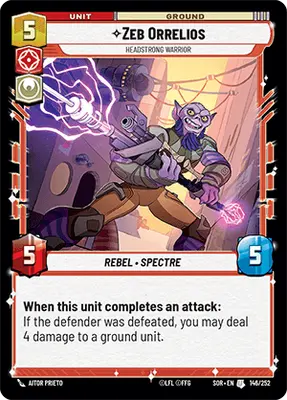 Zeb Orrelios Headstrong Warrior