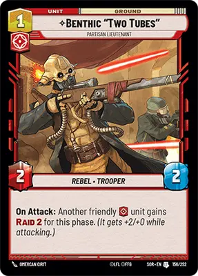 Benthic "Two Tubes" Partisan Lieutenant