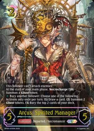 Arcus, Spirited Manager