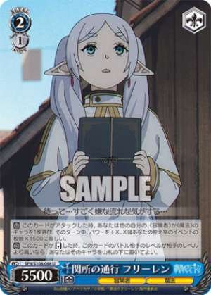 Passing through the checkpoint Freiren SFN