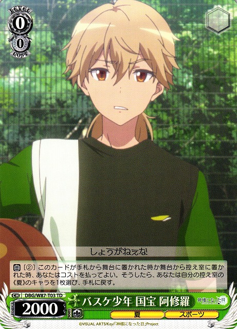 Ashura Kokuhou, Basketball Boy
