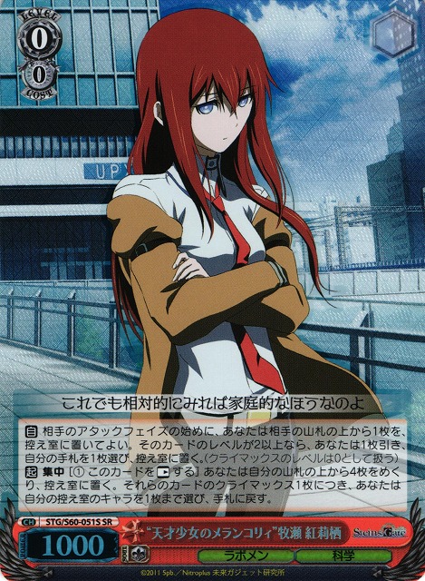 "Melancholy of the Genius Girl" Kurisu Makise