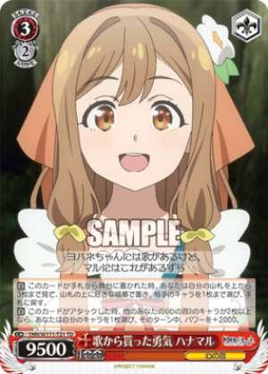 The courage I got from the song Hanamaru YHN