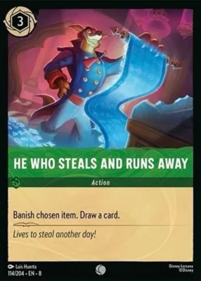 He Who Steals and Runs Away