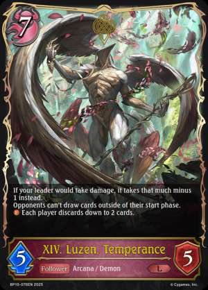 XIV. Luzen Temperance