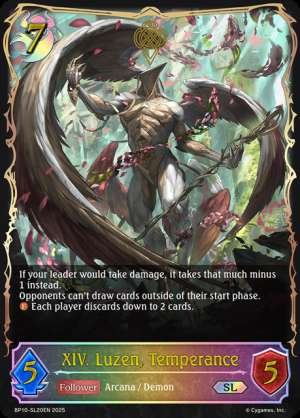 XIV. Luzen, Temperance
