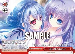 The end of a long dream