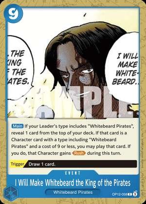 I Will Make Whitebeard the King of the Pirates
