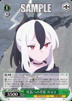 Concerns About the President Kayoko