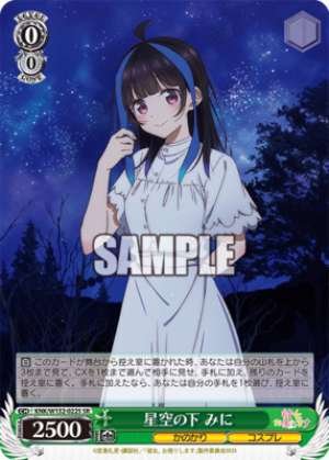 Under the starry sky, to you