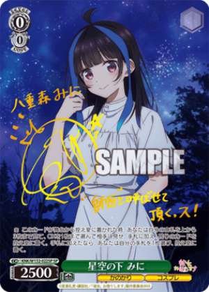 Under the starry sky, to you