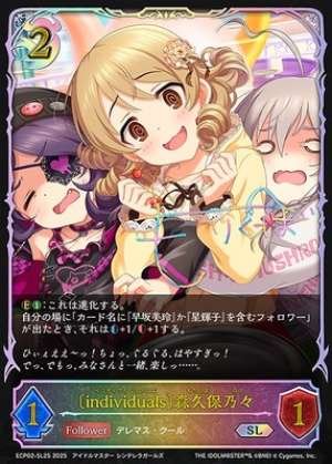 individuals Nono Morikubo (Before Evolution)