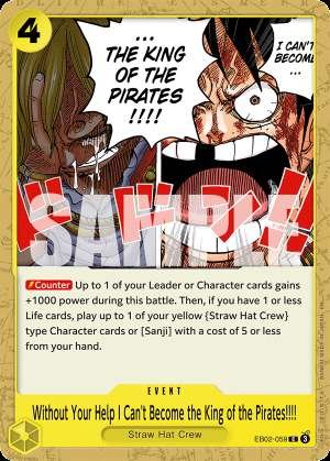 Without Your Help I Can't Become the King of the Pirates!!!!