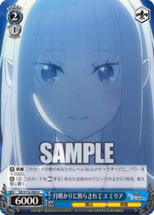 Illuminated by the moonlight Emilia