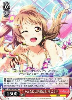 Kotori Minami, Don't Tell Anyone Else