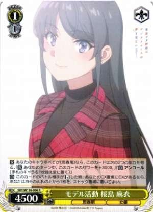 Model activity: Mai Sakurajima