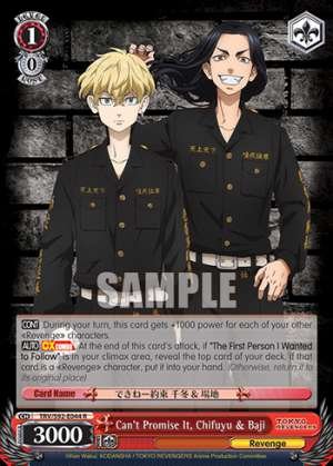 Can't Promise It, Chifuyu & Baji