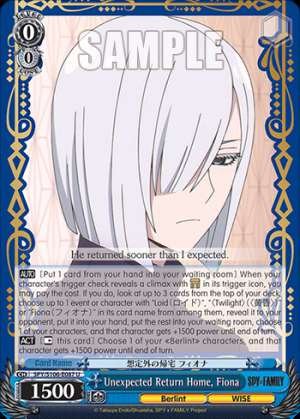 Unexpected Return Home, Fiona