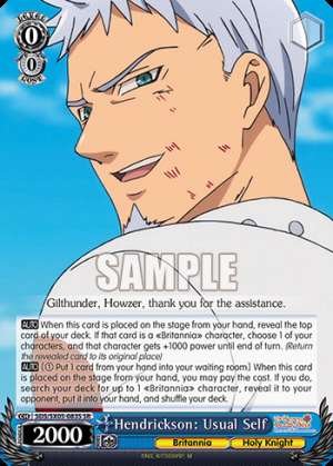 Hendrickson: Usual Self