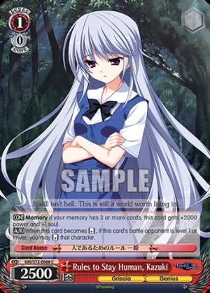 Rules to Stay Human, Kazuki