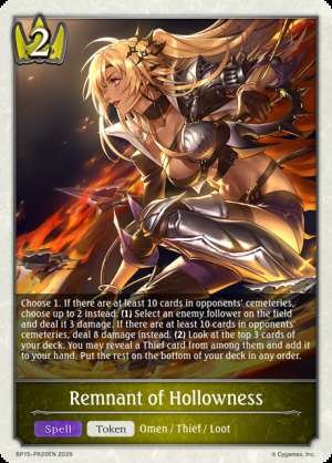 Remnant of Hollowness