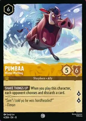 Pumbaa – Winter Warthog