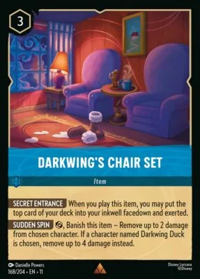 Darkwing’s Chair Set