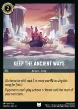 Keep the Ancient Ways