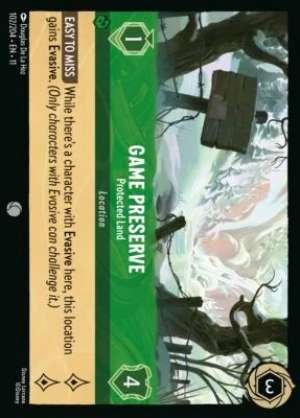 Game Preserve – Protected Land