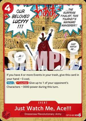 Just Watch Me, Ace!!!